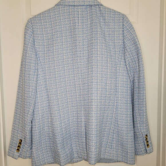 ANN TAYLOR TWEED BLAZER SZ 10 BEAUTIFUL! - Picture 2 of 9